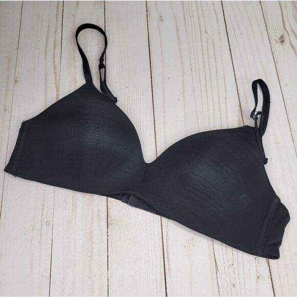 Auden Black Microfiber The Bliss Bra - Picture 1 of 3